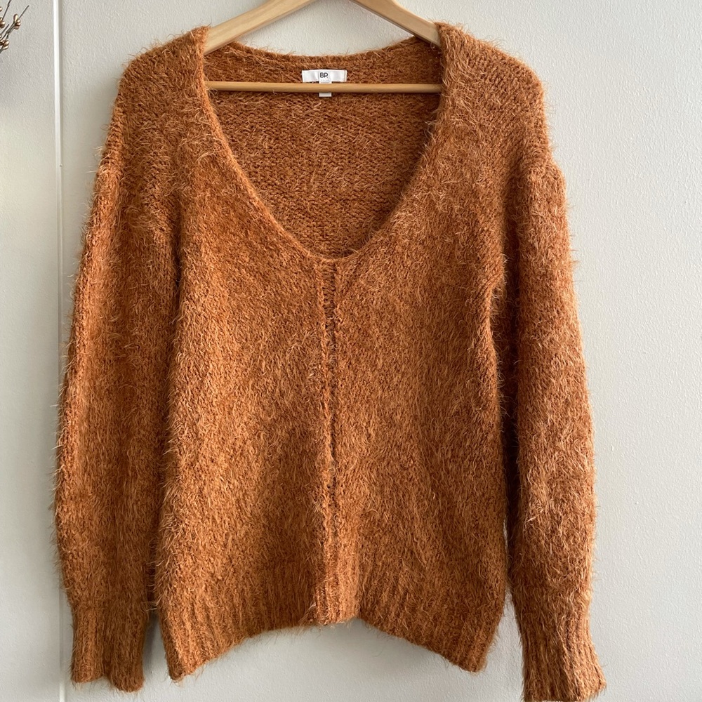 BP Eyelash Chenille Fuzzy Sweater